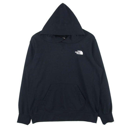 THE NORTH FACE ノースフェイス NT12034 Back Square Logo Hoodie バック スクエア ロゴ フーディ パーカー ブラック系 L【中古】