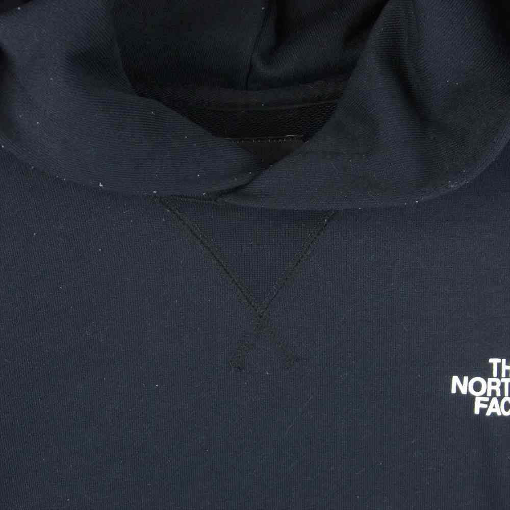THE NORTH FACE ノースフェイス NT12034 Back Square Logo Hoodie バック スクエア ロゴ フーディ パーカー ブラック系 L【中古】