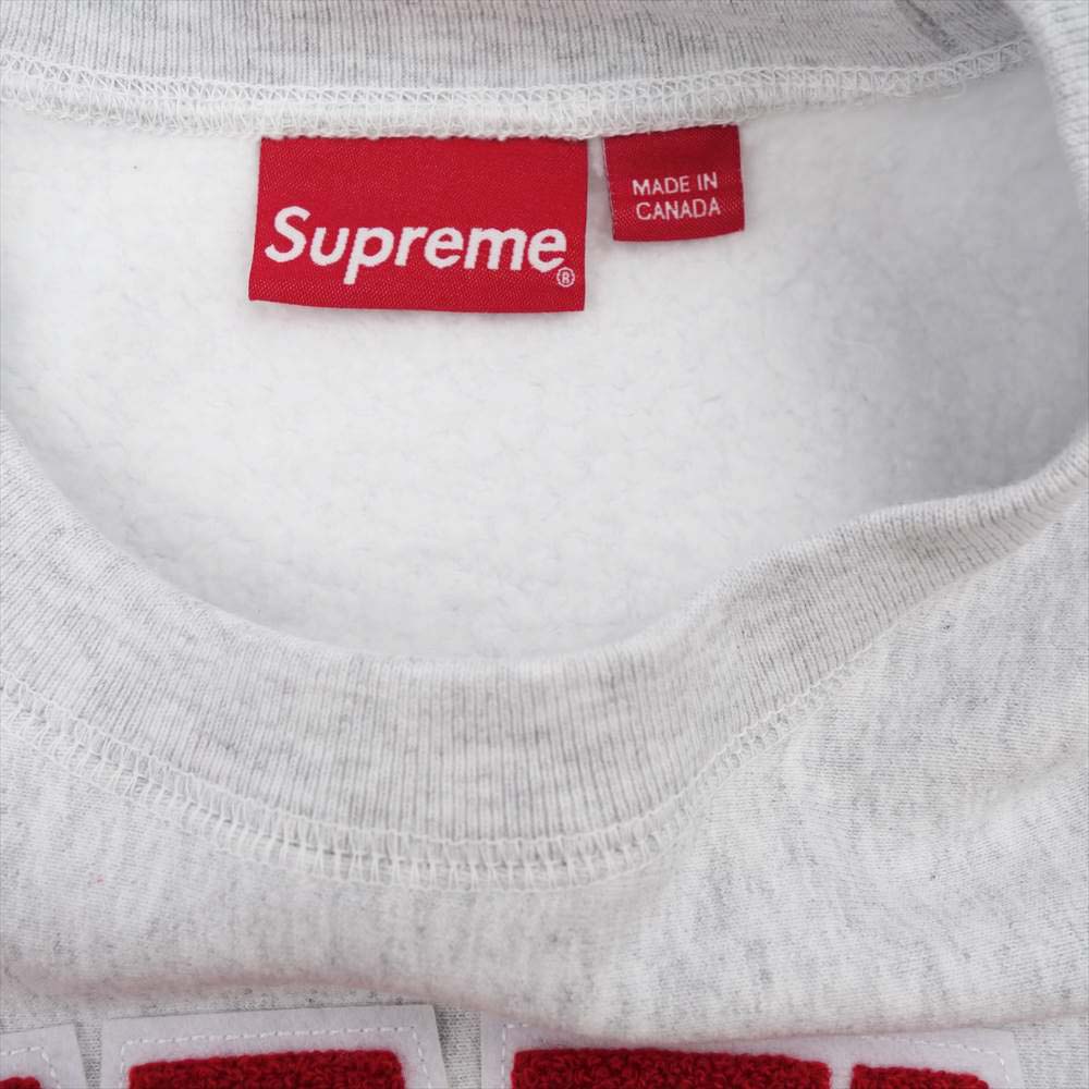 Supreme シュプリーム 21AW Cities Arc Crewneck シティー アーチ ロゴ クルー ネック スウェット グレー系 M【極上美品】【中古】