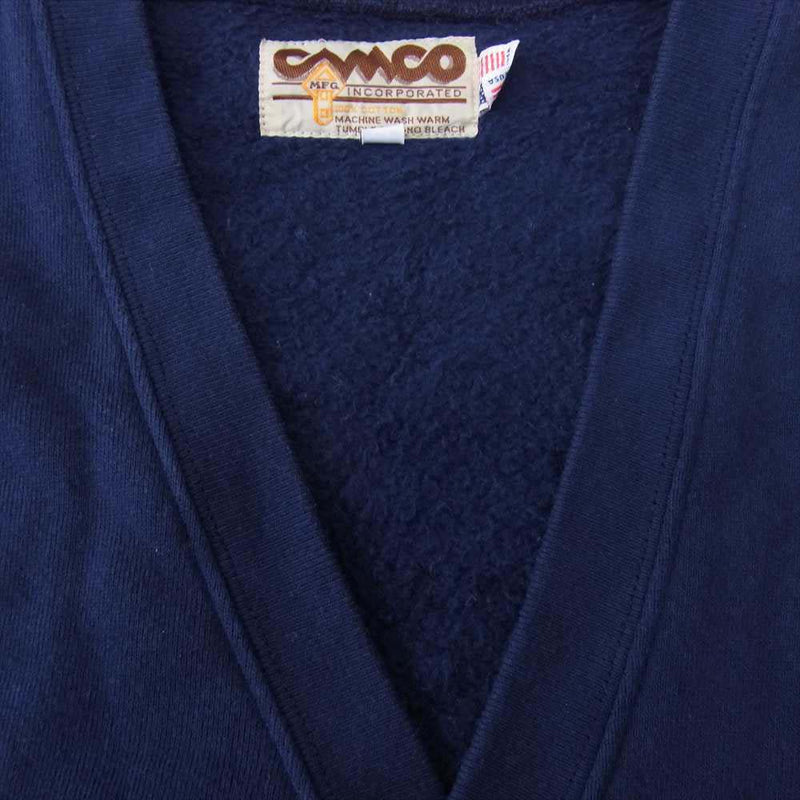 CAMCO カムコ スウェット カーディガン ネイビー系 S【中古】