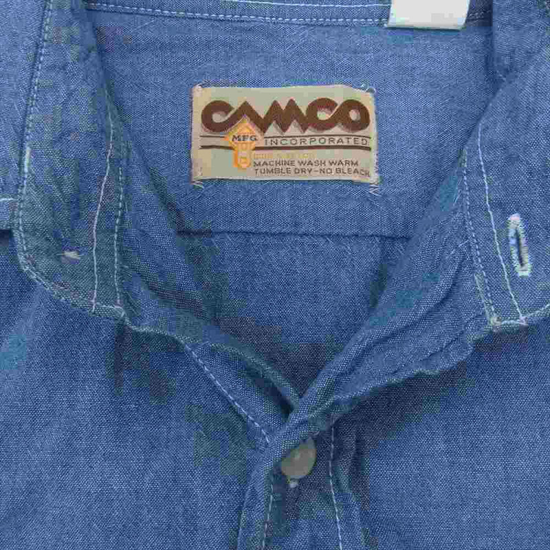 CAMCO カムコ シャンブレー シャツ ライトブルー系 M【中古】