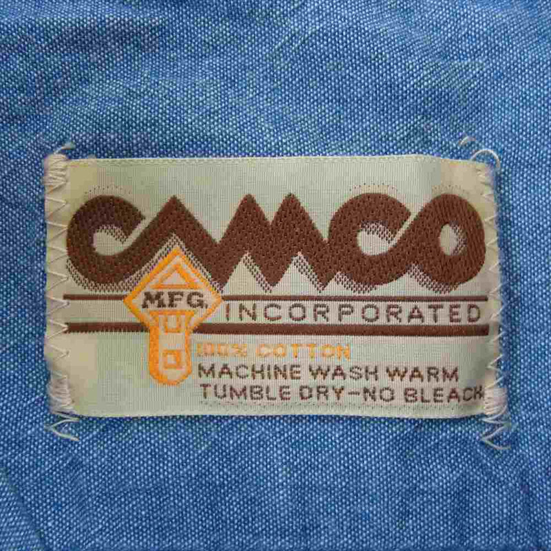 CAMCO カムコ シャンブレー シャツ ライトブルー系 M【中古】