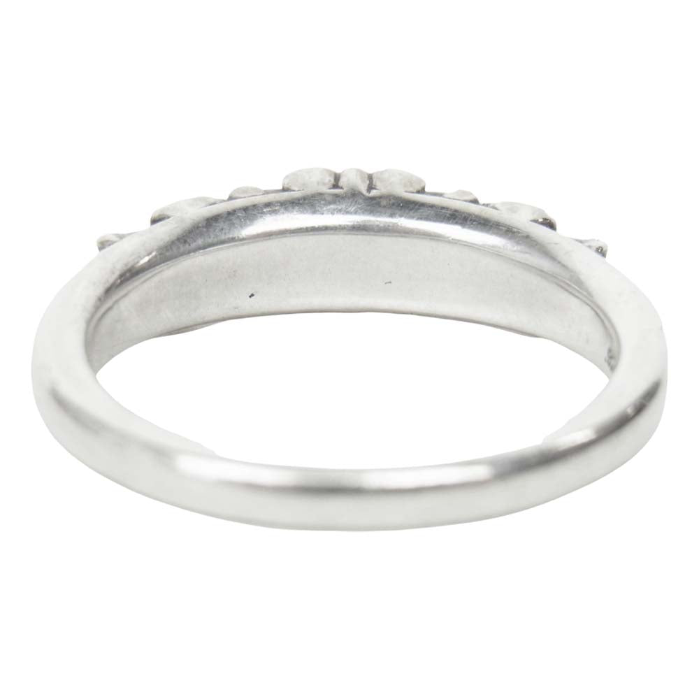 CHROME HEARTS クロムハーツ（原本無） BABY CLSC FLRL ベイビー クラシック フローラル クロス リング シルバー系 19号【中古】