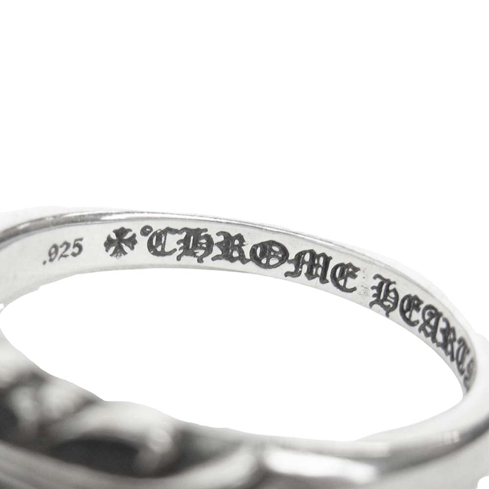 CHROME HEARTS クロムハーツ（原本無） BABY CLSC FLRL ベイビー クラシック フローラル クロス リング シルバー系 19号【中古】