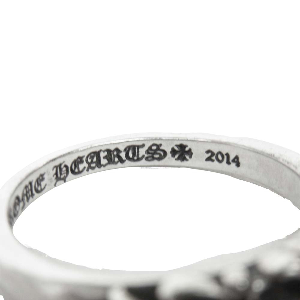 CHROME HEARTS クロムハーツ（原本無） BABY CLSC FLRL ベイビー クラシック フローラル クロス リング シルバー系 19号【中古】
