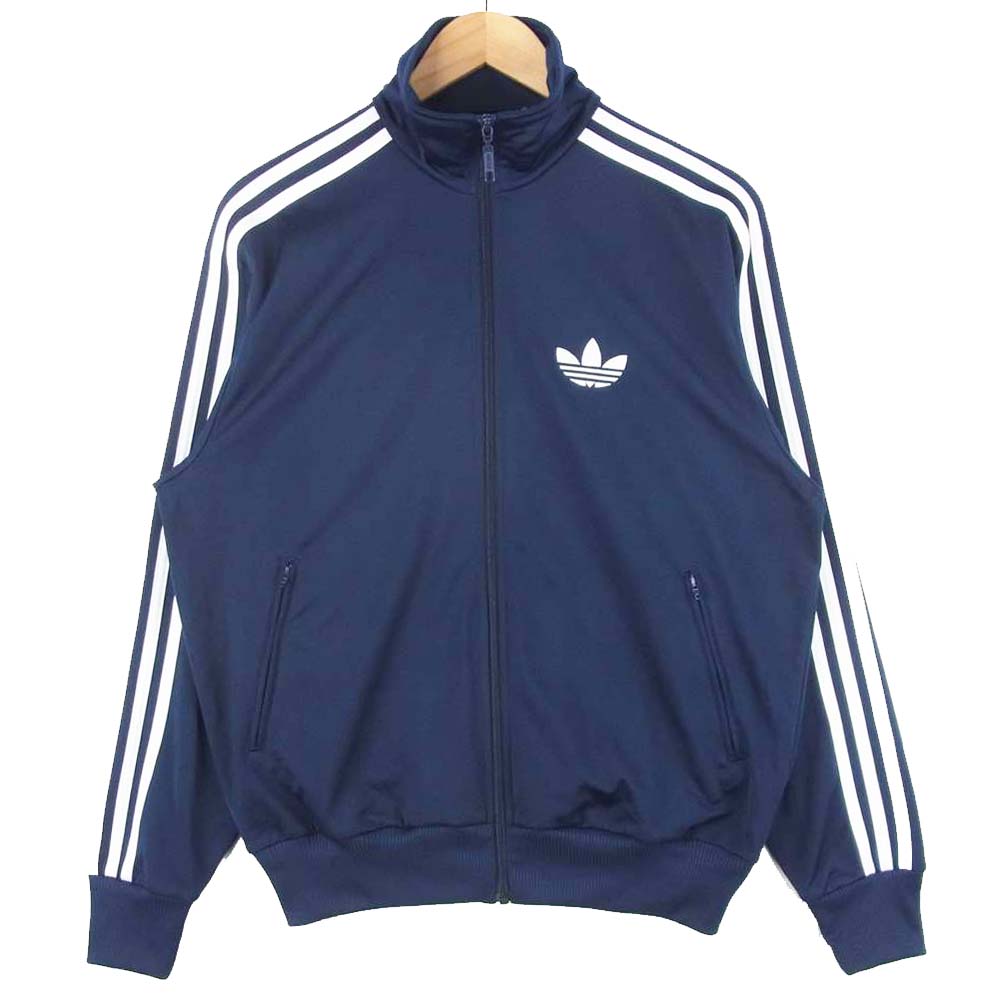 adidas アディダス G36113 トラック ジャージ ポリエステル ジャケット フィリピン製 ネイビー系 M【中古】