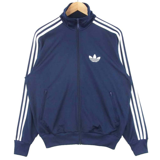 adidas アディダス G36113 トラック ジャージ ポリエステル ジャケット フィリピン製 ネイビー系 M【中古】