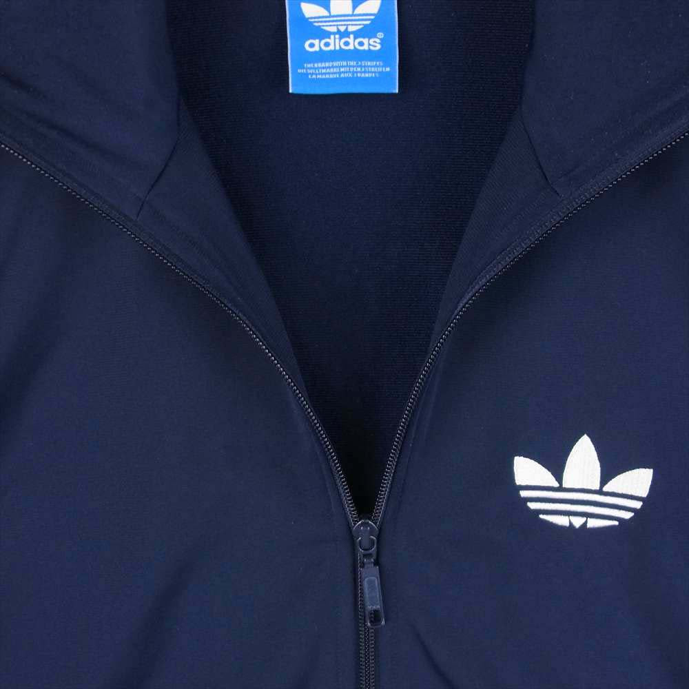 adidas アディダス G36113 トラック ジャージ ポリエステル ジャケット フィリピン製 ネイビー系 M【中古】