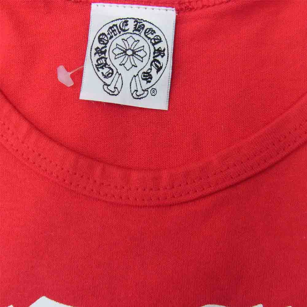 CHROME HEARTS クロムハーツ（原本無） ロゴ プリント タンクトップ レッド系 M【極上美品】【中古】