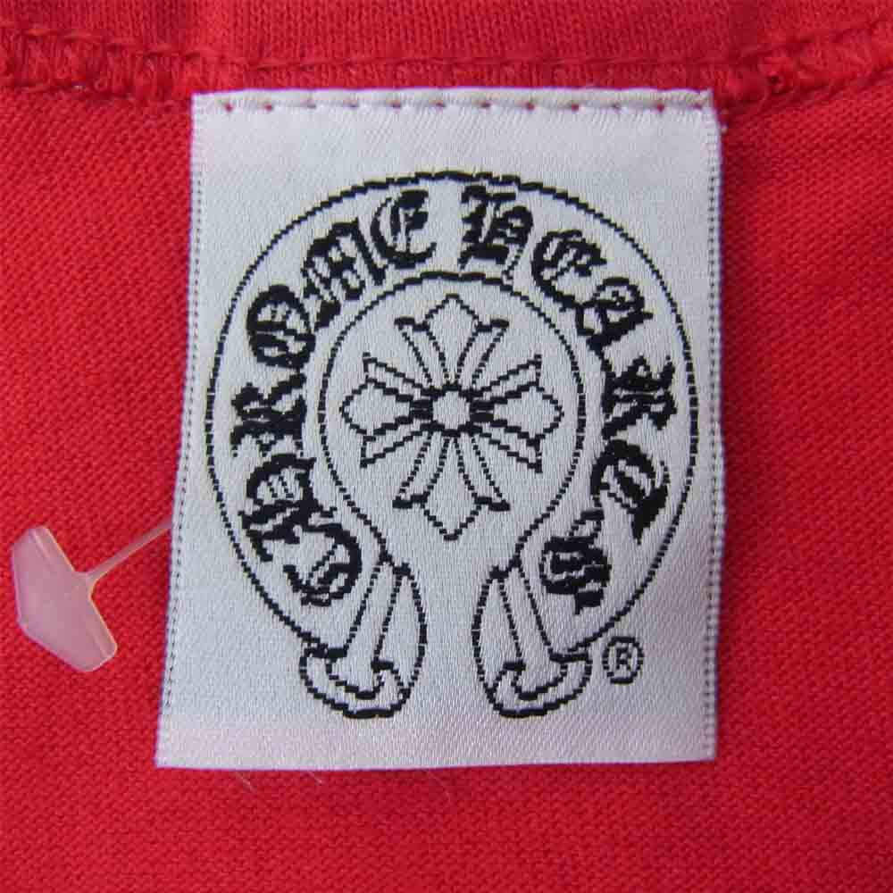 CHROME HEARTS クロムハーツ（原本無） ロゴ プリント タンクトップ レッド系 M【極上美品】【中古】