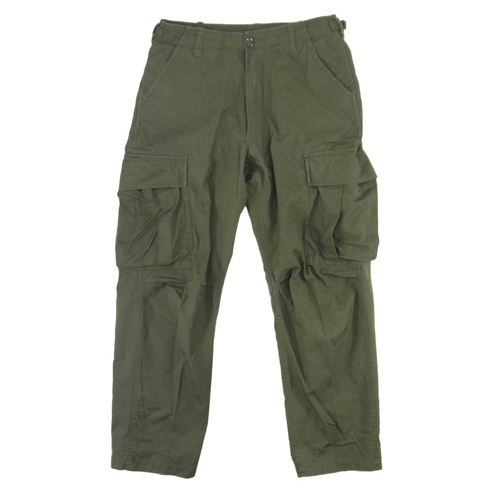 SESSLER MFG 60s 復刻 リップストップ カーゴ パンツ カーキ系 XS【中古】