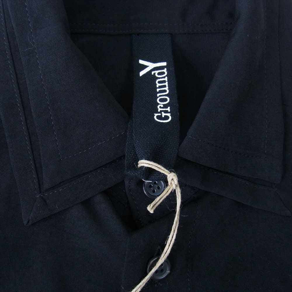Yohji Yamamoto ヨウジヤマモト GroundY GM-B08-500-2 T/A Vintage Decyne Back Long Shirt ヴィンテージ デシン バック ロング シャツ ブラック系 3【新古品】【未使用】【中古】