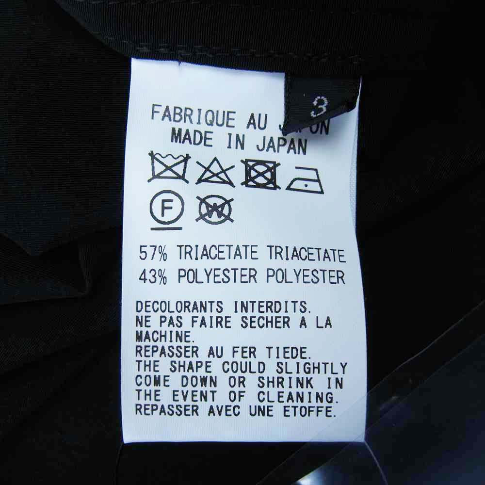 Yohji Yamamoto ヨウジヤマモト GroundY GM-B08-500-2 T/A Vintage Decyne Back Long Shirt ヴィンテージ デシン バック ロング シャツ ブラック系 3【新古品】【未使用】【中古】