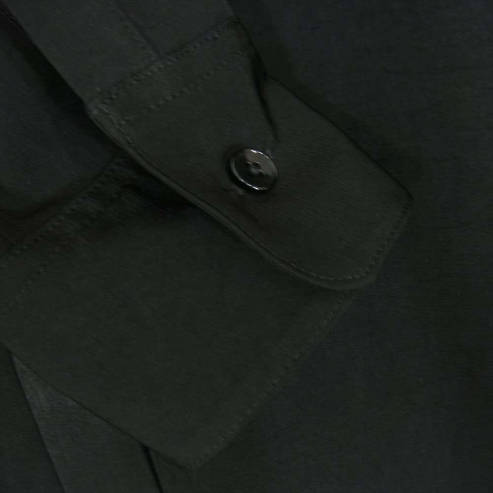 Yohji Yamamoto ヨウジヤマモト GroundY GT-B06-500-1 Vintage Decyne Stand Collar Long Shirt ヴィンテージ デシン スタンド カラー ロング シャツ ブラック系 3【新古品】【未使用】【中古】