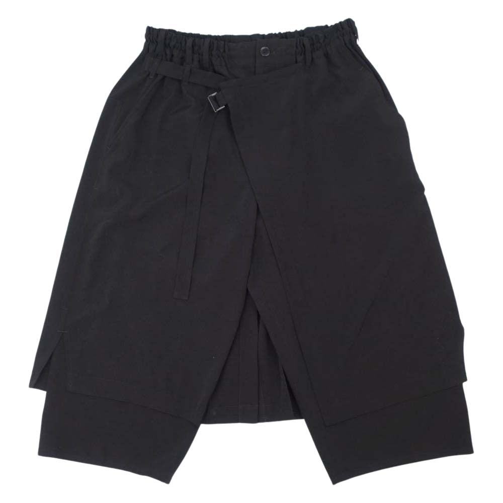 Yohji Yamamoto ヨウジヤマモト GroundY GM-P11-500-2 T/A Vintage Decyne Wrap Skirt Pants ヴィンテージ デシン ラップ スカート パンツ ブラック系 3【新古品】【未使用】【中古】