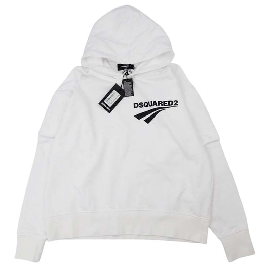 DSQUARED2 ディースクエアード S74GU0440 国内正規品 レイヤード オーバーサイズ プルオーバー ホワイト系 XS【新古品】【未使用】【中古】