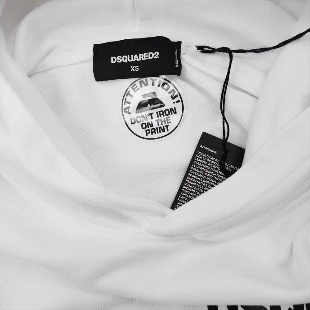 DSQUARED2 ディースクエアード S74GU0440 国内正規品 レイヤード オーバーサイズ プルオーバー ホワイト系 XS【新古品】【未使用】【中古】