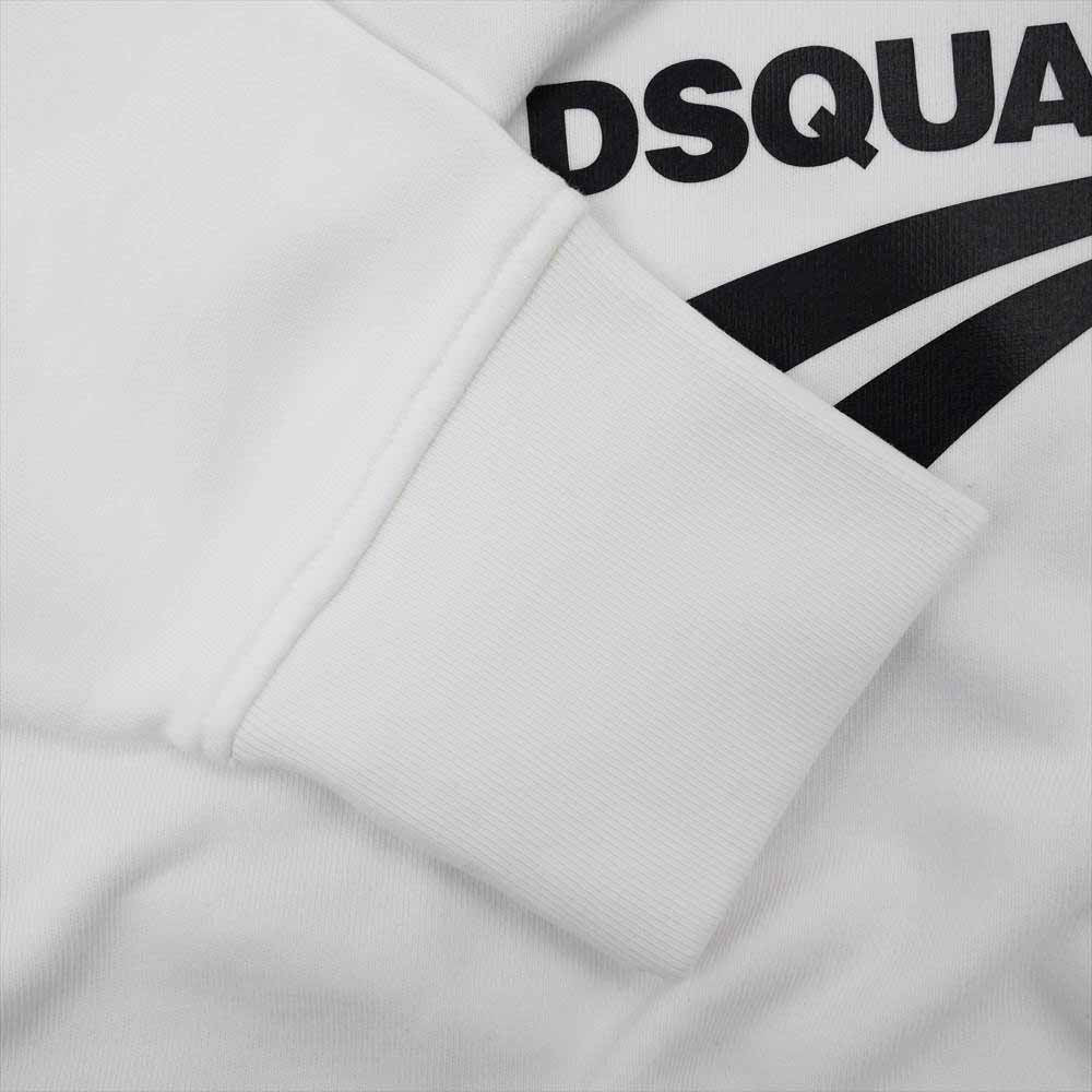 DSQUARED2 ディースクエアード S74GU0440 国内正規品 レイヤード オーバーサイズ プルオーバー ホワイト系 XS【新古品】【未使用】【中古】