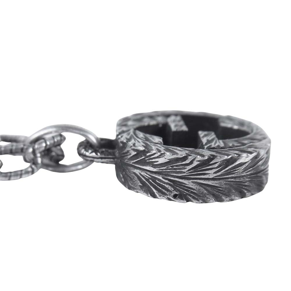 GUCCI グッチ 455307 インターロッキングG GG ロゴ ネックレス シルバー系【美品】【中古】
