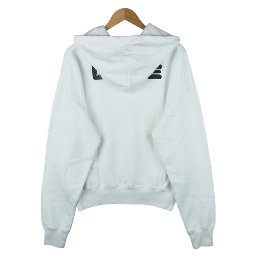 OFF-WHITE オフホワイト OMBB037F21FLE002 プルオーバー パーカー ホワイト系 M【美品】【中古】