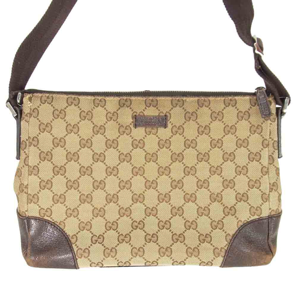 GUCCI グッチ 114278 GG ショルダー ブラウン系【中古】