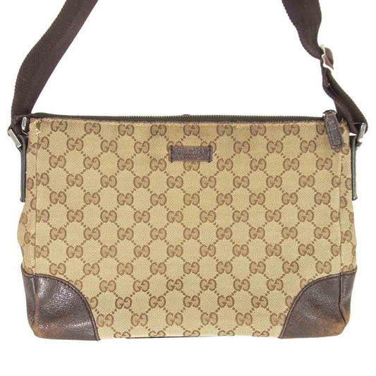 GUCCI グッチ 114278 GG ショルダー ブラウン系【中古】