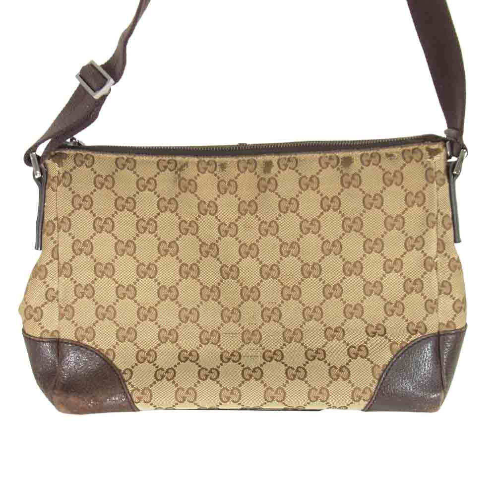 GUCCI グッチ 114278 GG ショルダー ブラウン系【中古】