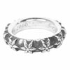 CHROME HEARTS クロムハーツ（原本無） STAR BAND RING スター バンド リング シルバー系 19号【中古】