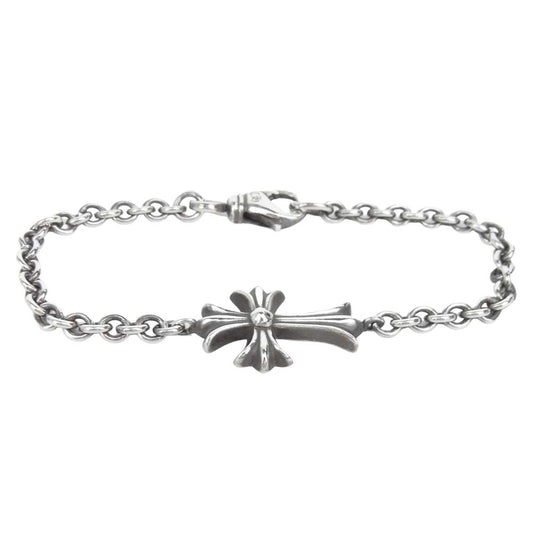 CHROME HEARTS クロムハーツ（原本有） CHN TNY CH CRS NEチェーン w タイニー CHクロス シルバー系【中古】