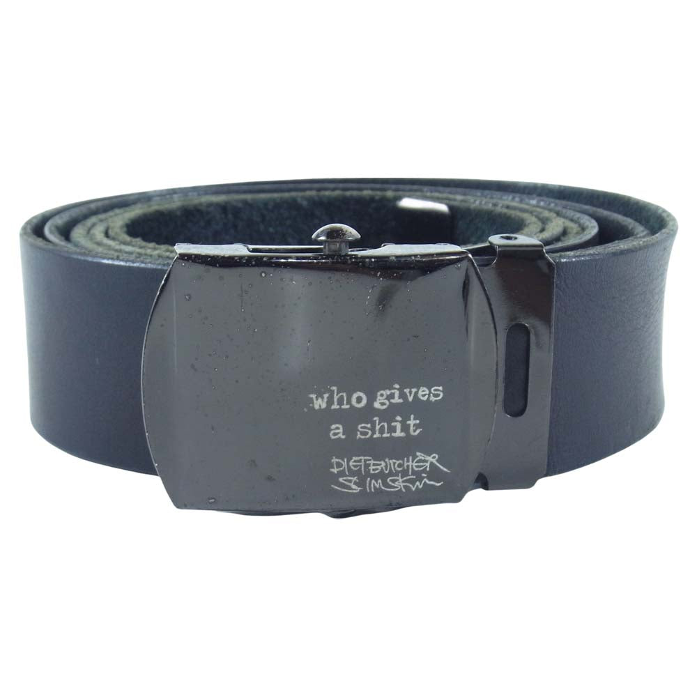 DIET BUTCHER SLIM SKIN ダイエットブッチャースリムスキン レザー ガチャベルト 切替 ブラック系【中古】