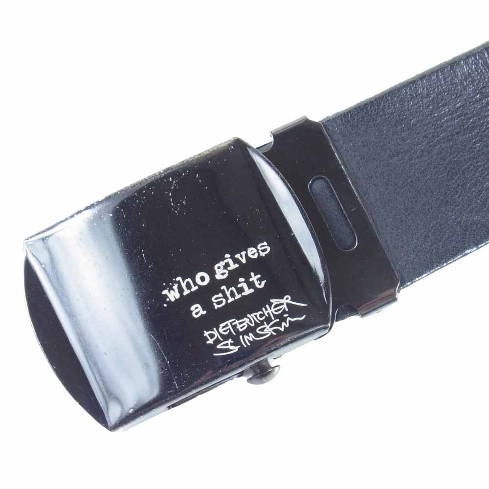 DIET BUTCHER SLIM SKIN ダイエットブッチャースリムスキン レザー ガチャベルト 切替 ブラック系【中古】