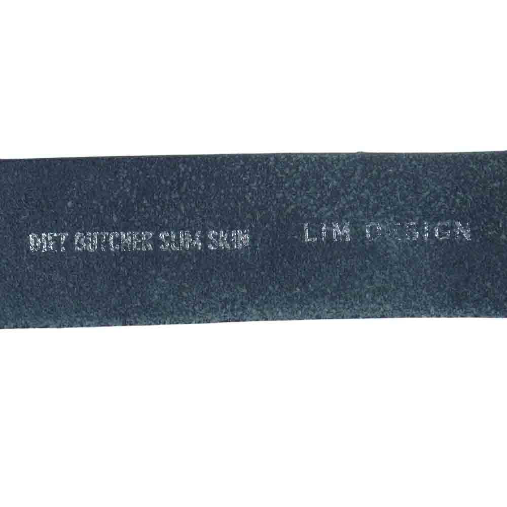 DIET BUTCHER SLIM SKIN ダイエットブッチャースリムスキン レザー ガチャベルト 切替 ブラック系【中古】