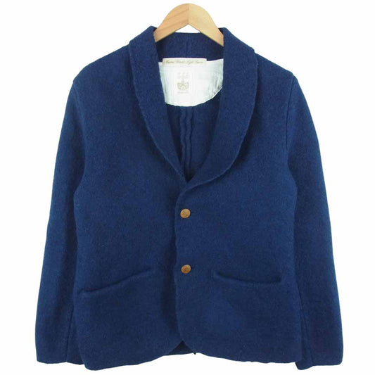 COSMIC WONDER Light Source コズミックワンダーライトソース ショールカラー ウール テーラードジャケット ネイビー系 3【中古】