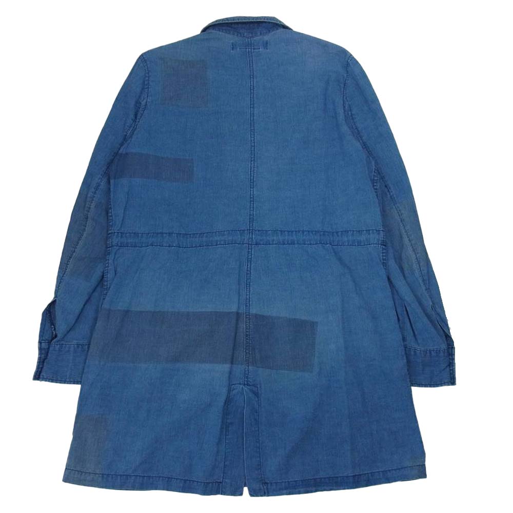 REMI RELIEF レミレリーフ デニム ステンカラー コート インディゴブルー系 M【中古】