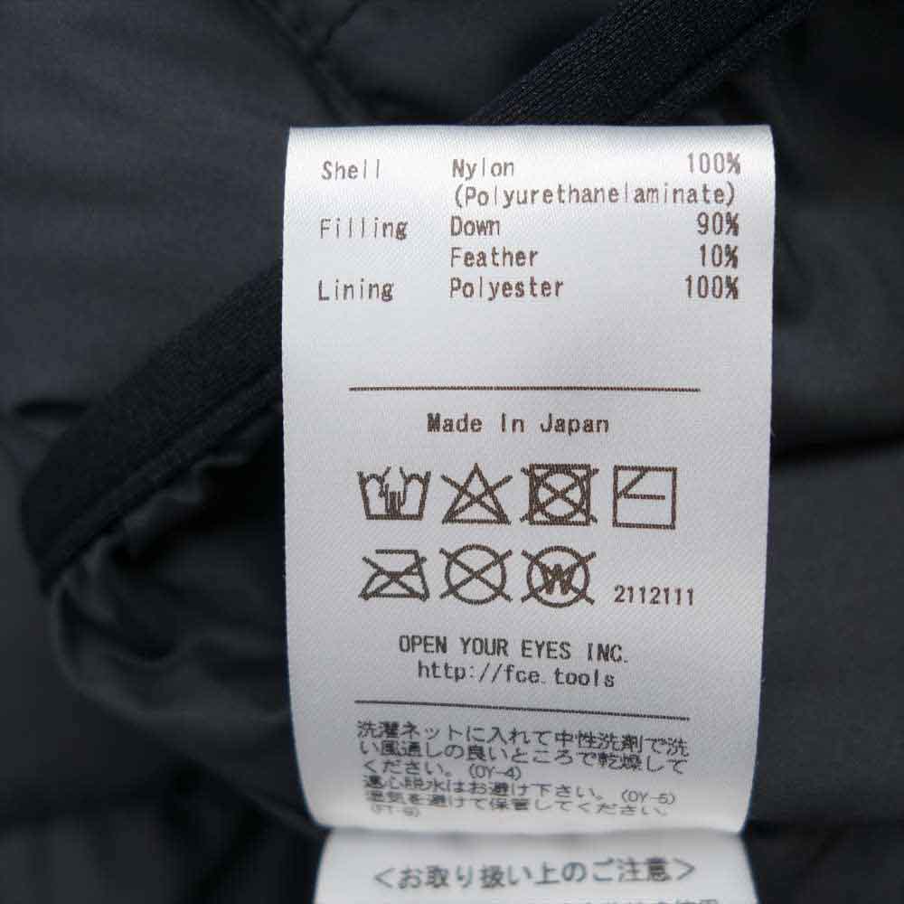 エフ　シーイー F2002NA0039 NANGA ナンガ FT NORDIC DOWN PARKER ノルディック ダウン パーカー ブラック系 M【中古】