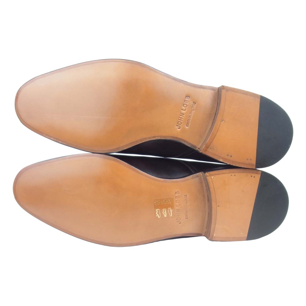 John Lobb ジョンロブ WILLIAM DOUBLE LEATHER ウィリアム レザー シューズ ダークブラウン系【新古品】【未使用】【中古】