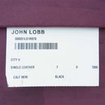 John Lobb ジョンロブ CITY2 SINGLE LEATHER シティ 2 レザー シューズ 7 ブラック系 7【新古品】【未使用】【中古】