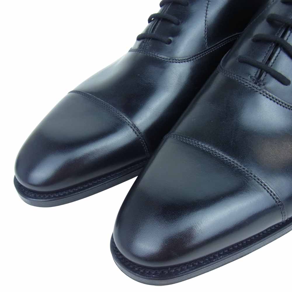 John Lobb ジョンロブ CITY2 SINGLE LEATHER シティ 2 レザー シューズ 8 1/2 ブラック系 8.5【新古品】【未使用】【中古】