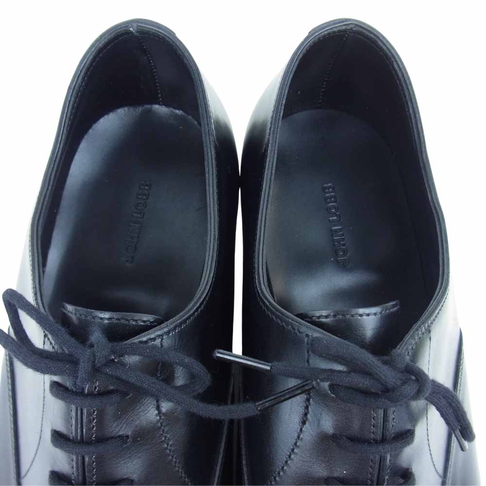 John Lobb ジョンロブ CITY2 SINGLE LEATHER シティ 2 レザー シューズ 8 1/2 ブラック系 8.5【新古品】【未使用】【中古】