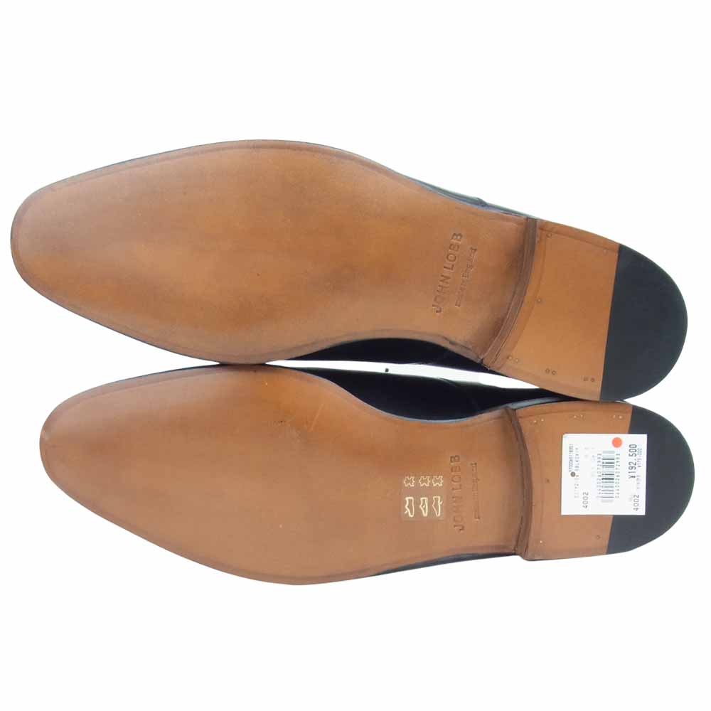 John Lobb ジョンロブ CITY2 SINGLE LEATHER シティ 2 レザー シューズ 8 1/2 ブラック系 8.5【新古品】【未使用】【中古】