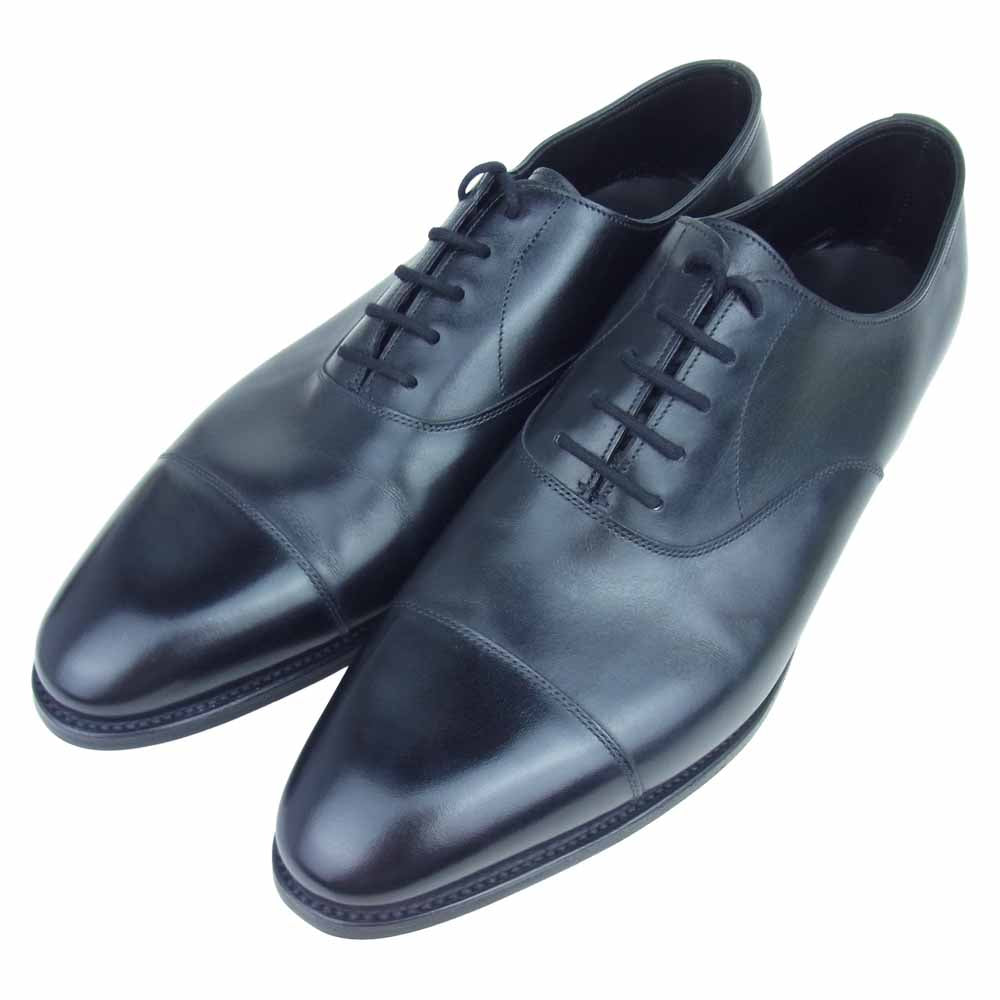 John Lobb ジョンロブ CITY2 SINGLE LEATHER シティ 2 レザー シューズ 9 ブラック系 9【新古品】【未使用】【中古】