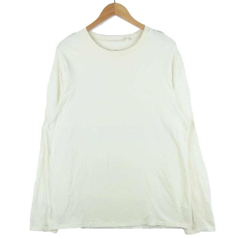 FEAR OF GOD フィアオブゴッド ESSENTIALS エッセンシャルズ バックプリント 長袖 Tシャツ カットソー オフホワイト系 M【中古】