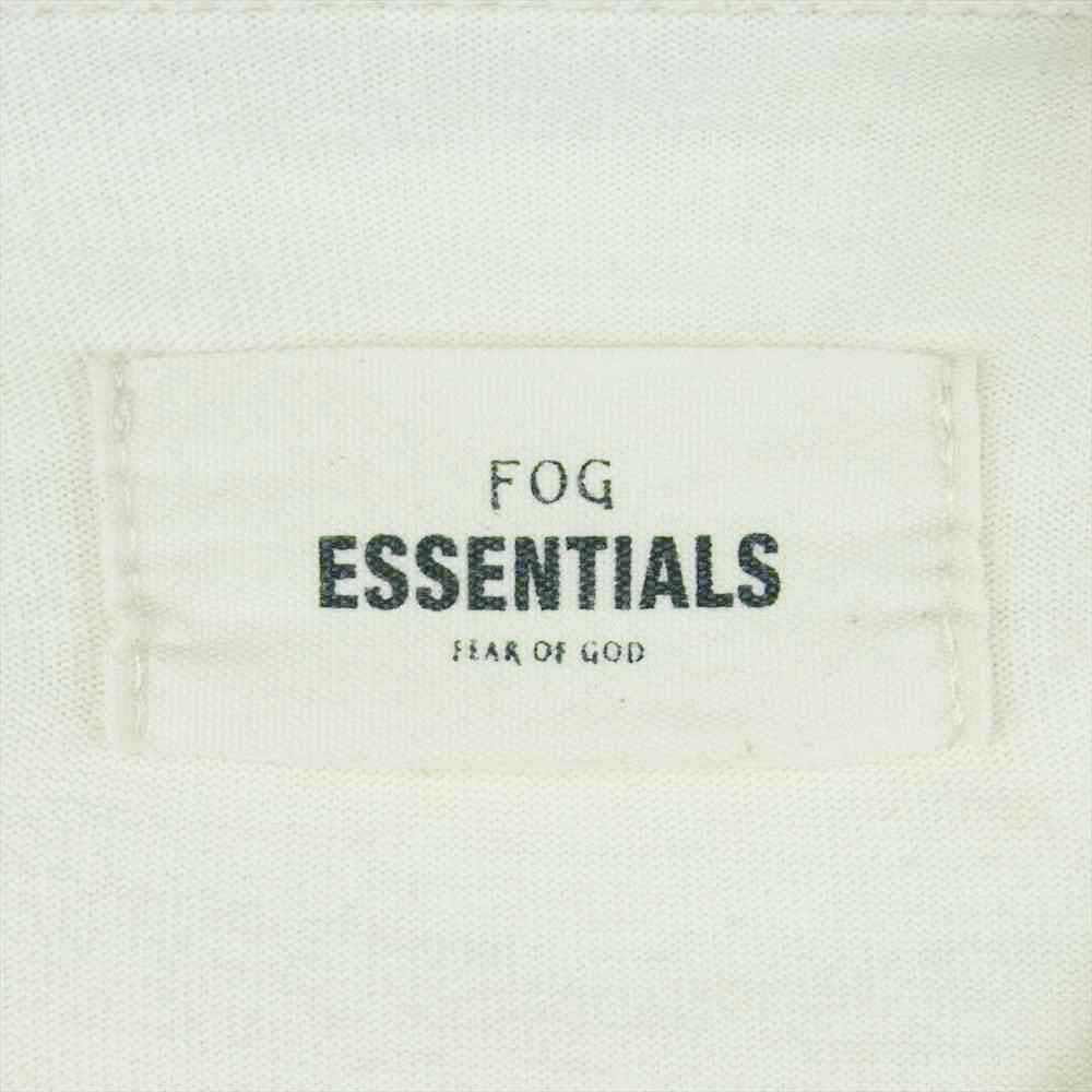 FEAR OF GOD フィアオブゴッド ESSENTIALS エッセンシャルズ バックプリント 長袖 Tシャツ カットソー オフホワイト系 M【中古】