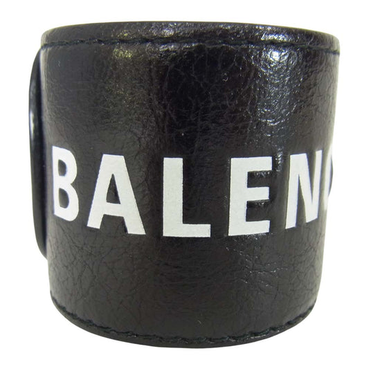 BALENCIAGA バレンシアガ 469170 CYCLE BRACELET サイクル ブレスレット ブラック系【美品】【中古】