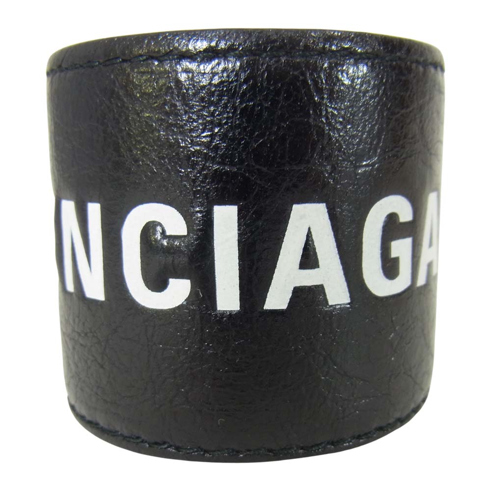 BALENCIAGA バレンシアガ 469170 CYCLE BRACELET サイクル ブレスレット ブラック系【美品】【中古】