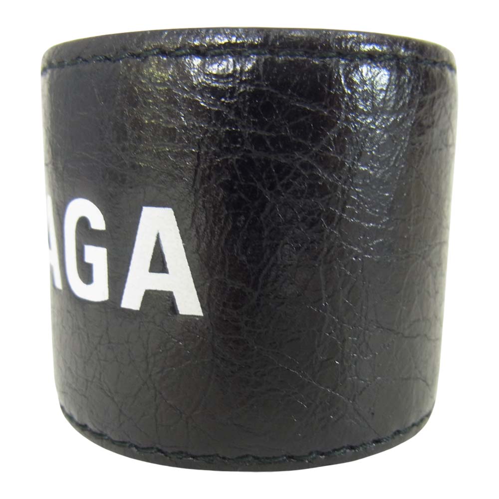 BALENCIAGA バレンシアガ 469170 CYCLE BRACELET サイクル ブレスレット ブラック系【美品】【中古】