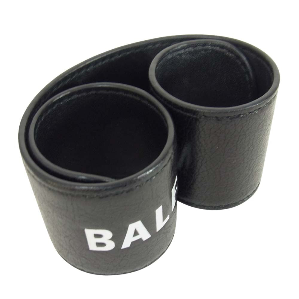 BALENCIAGA バレンシアガ 469170 CYCLE BRACELET サイクル ブレスレット ブラック系【美品】【中古】