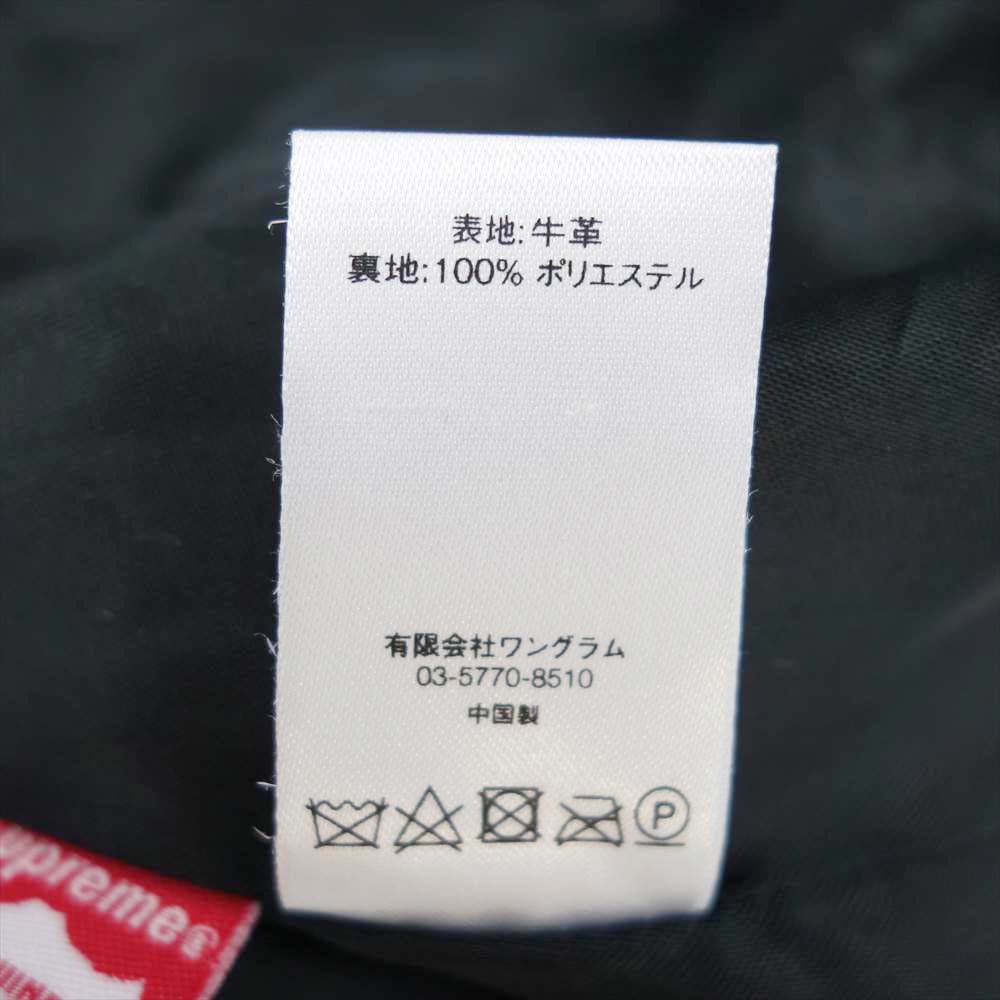 Supreme シュプリーム 17SS Suede Varsity Jacket スエード バーシティ ジャケット ブラック系 S【美品】【中古】