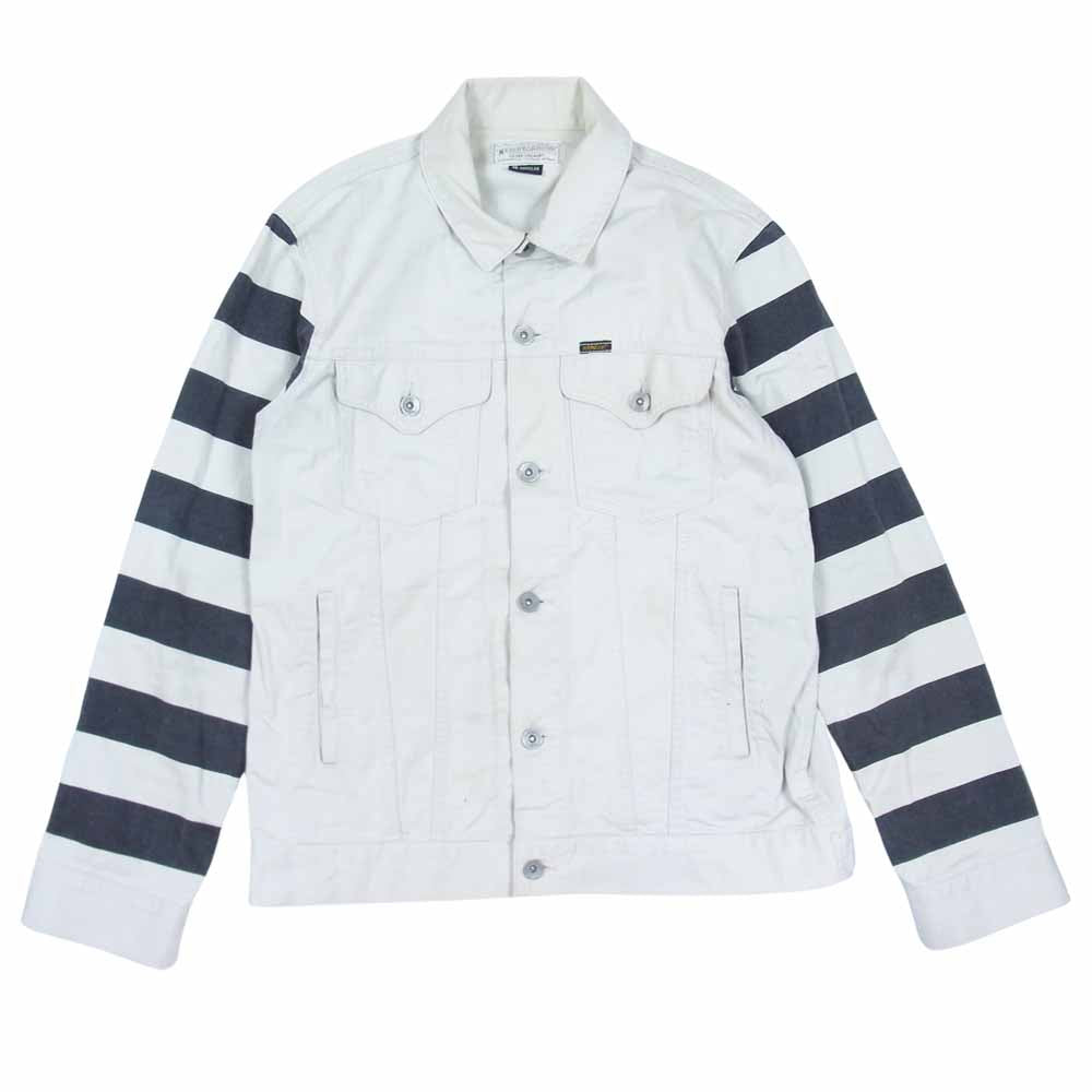 NEIGHBORHOOD ネイバーフッド 122AQNH-JKM02 STOCKMAN ストックマン アームボーダー ジャケット ライトグレー系 M【中古】