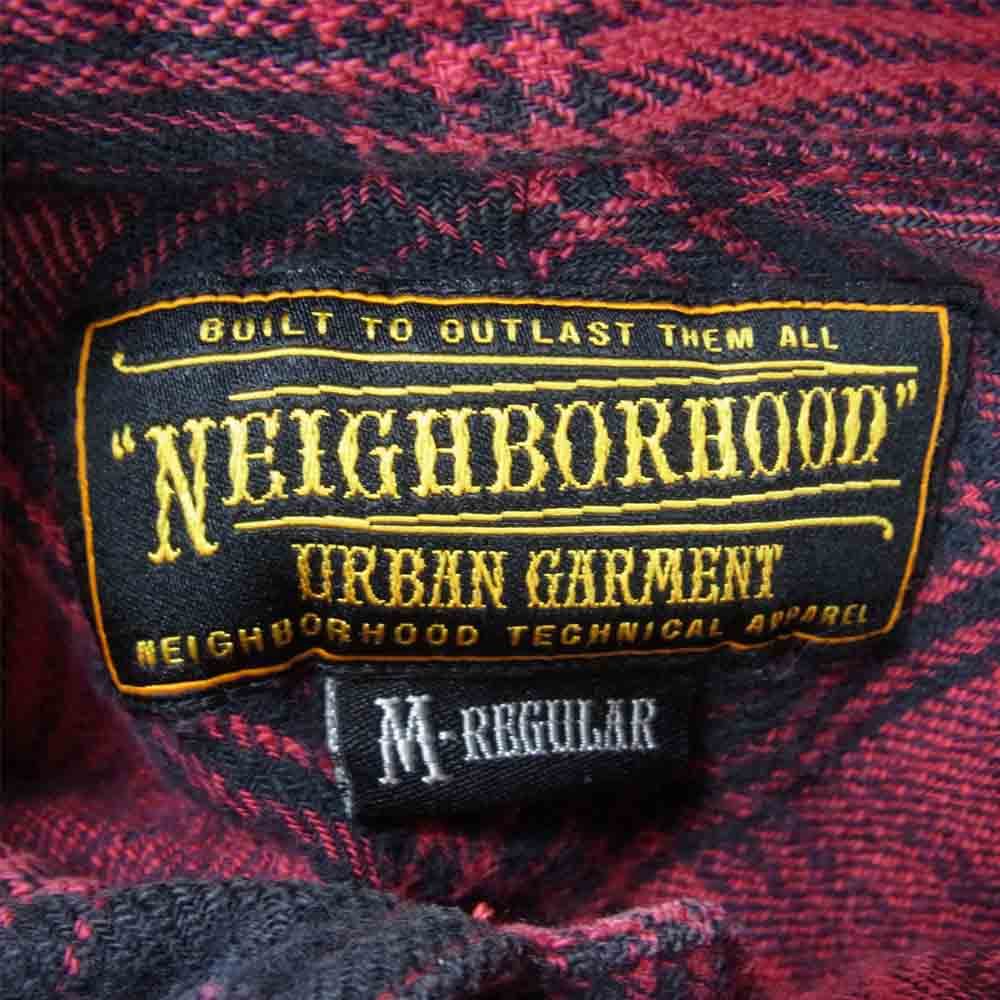 NEIGHBORHOOD ネイバーフッド チェック シャツ 長袖 ロングスリーブ レッド系 M【中古】